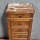 Nightstand, Louis XVI style bedside table in walnut, circa 1850.