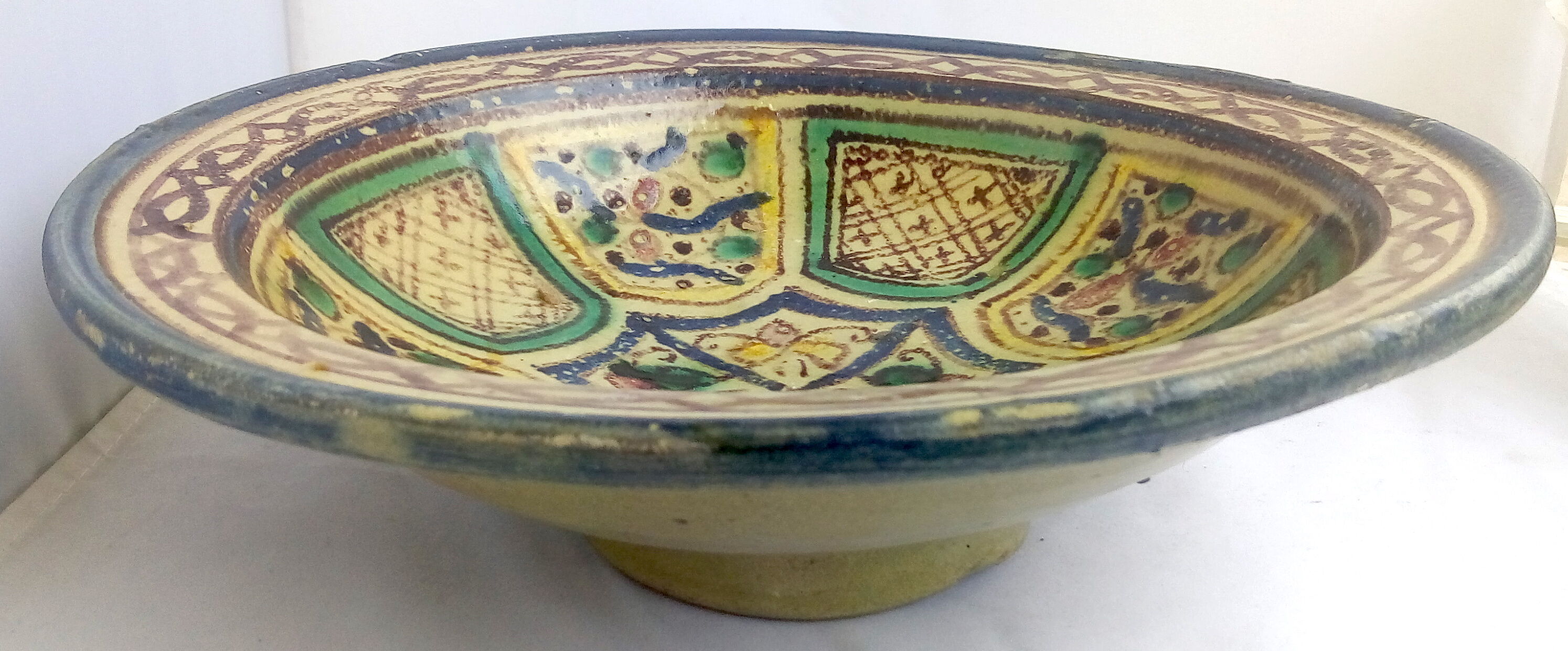 Ancient Moroccan polychrome cup