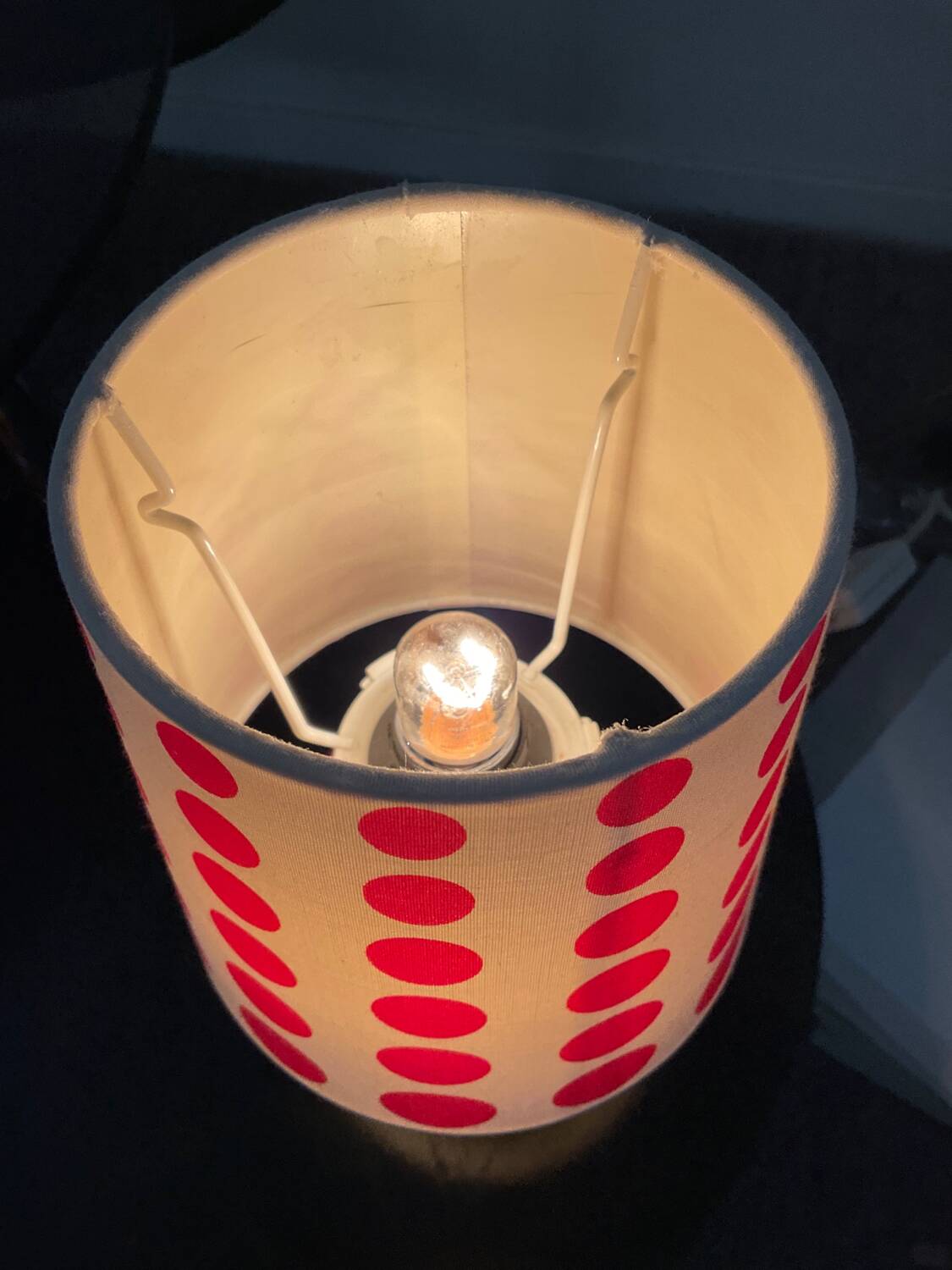 Vintage metal lamp from the 80s