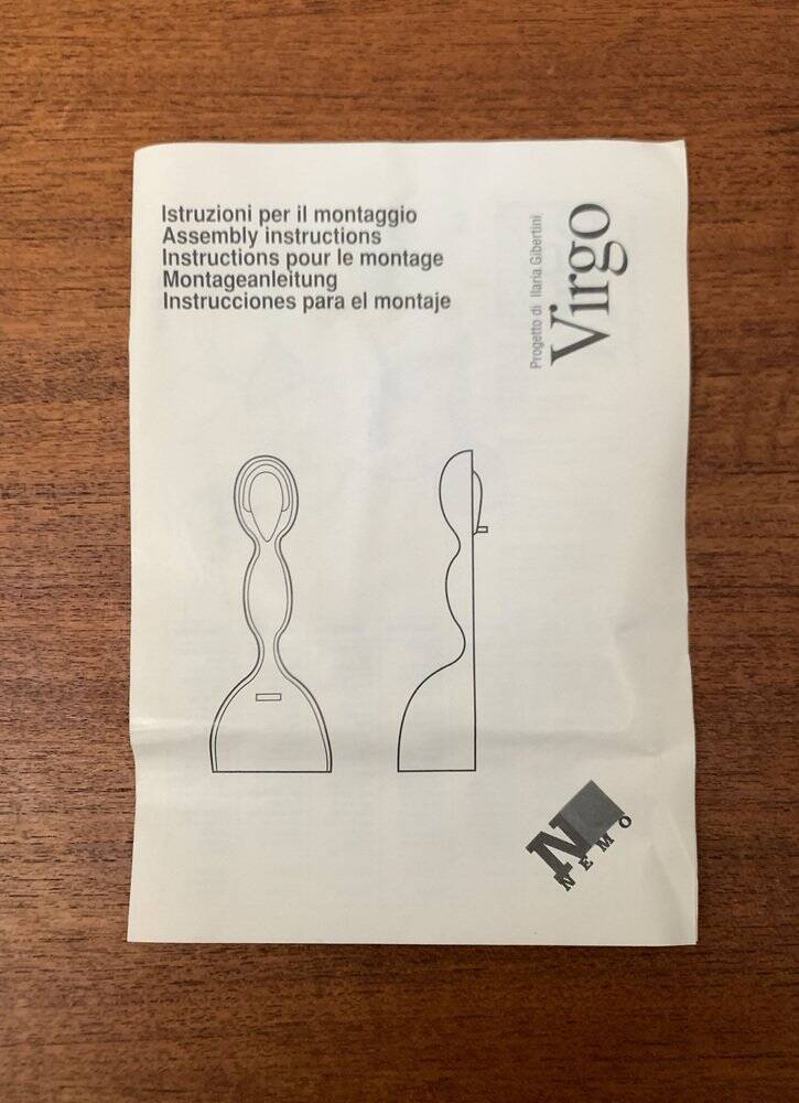 Postmodern Italian table lamp Virgin by Ilalia Gibertini for Nemo (Cassina), 1990s.