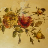 Large napoleon III bamboo floral decoration