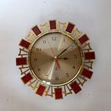 Wall clock Jaz golden brass