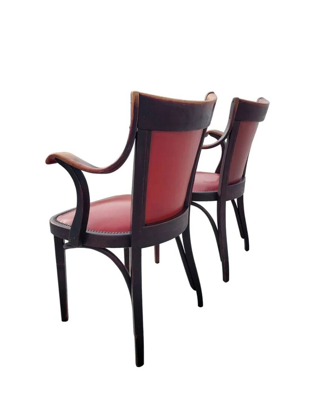 Ensemble de deux fauteuils originaux Thonet par Adolf Loos