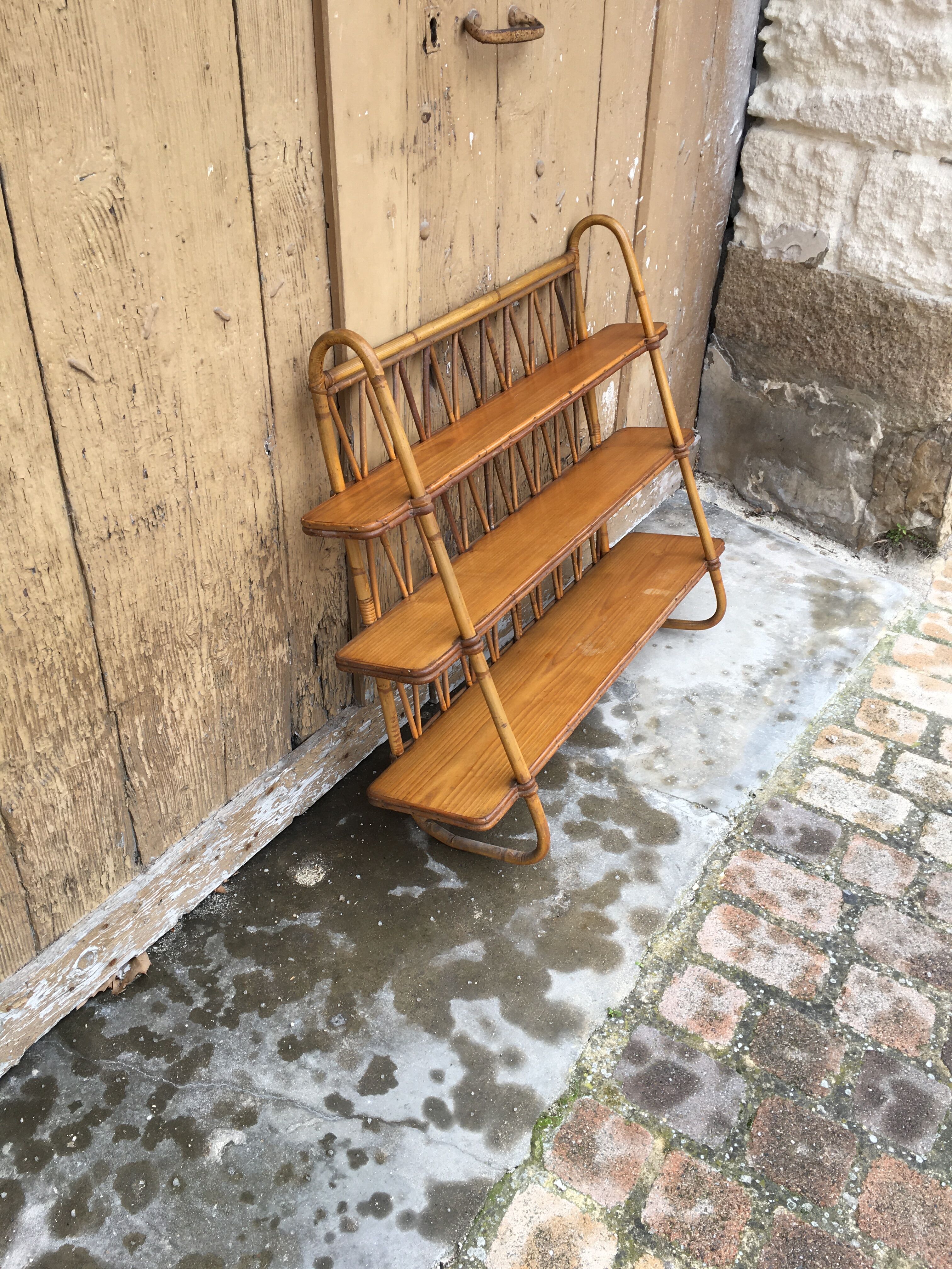 Decorazur rattan shelf