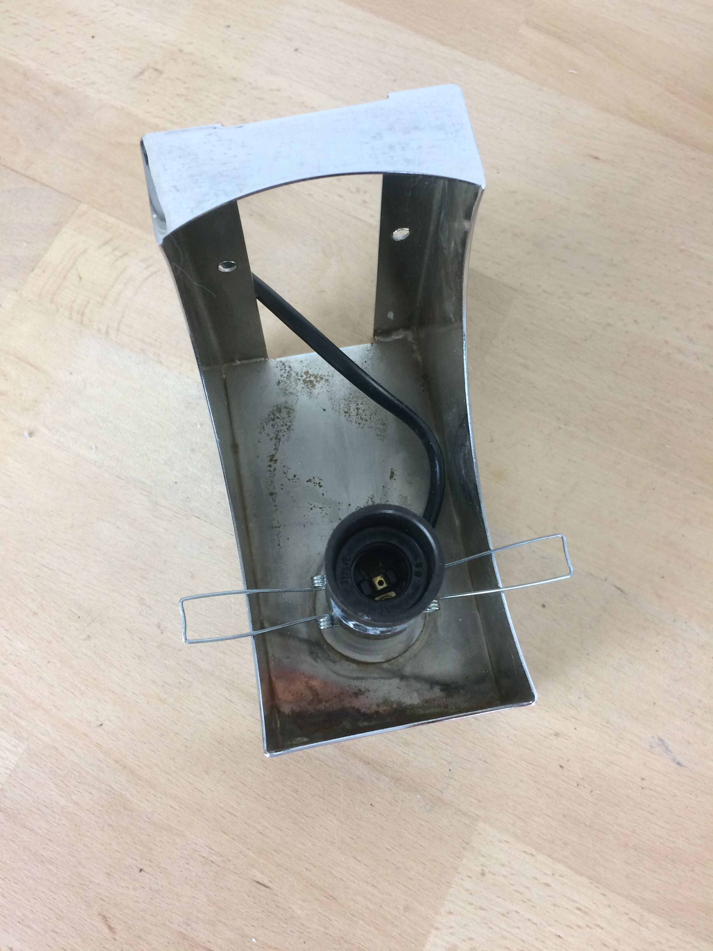 1970 chrome and opaline ball