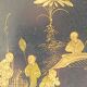 Large tray painted sheet metal Napoleon III 19th century