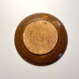 Brown drip glaze ceramic plate
