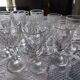 12 small twisted bistro glasses, 19th century