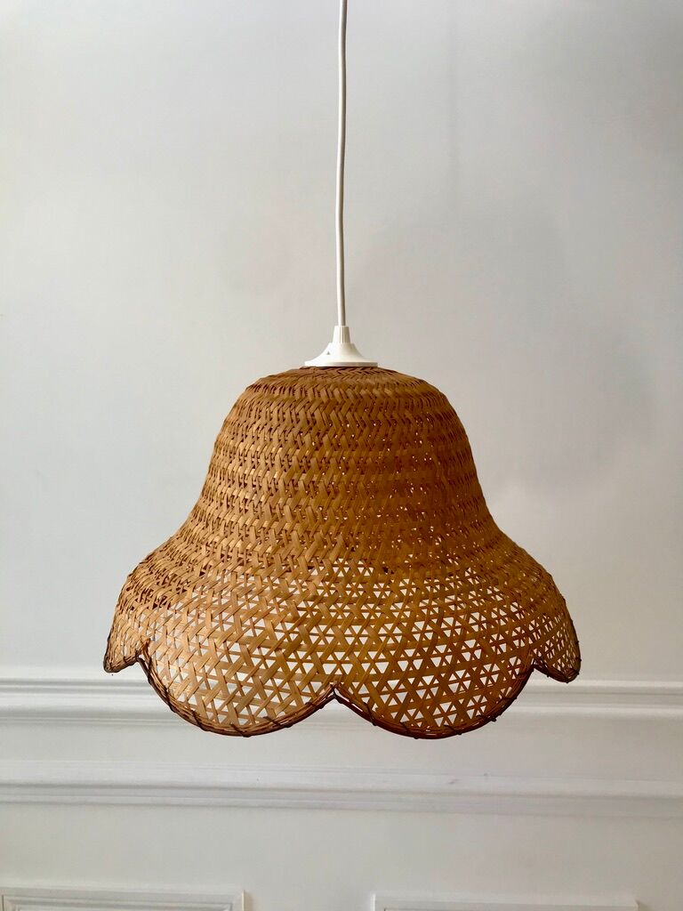 Rattan suspension flower petals 60s-70s