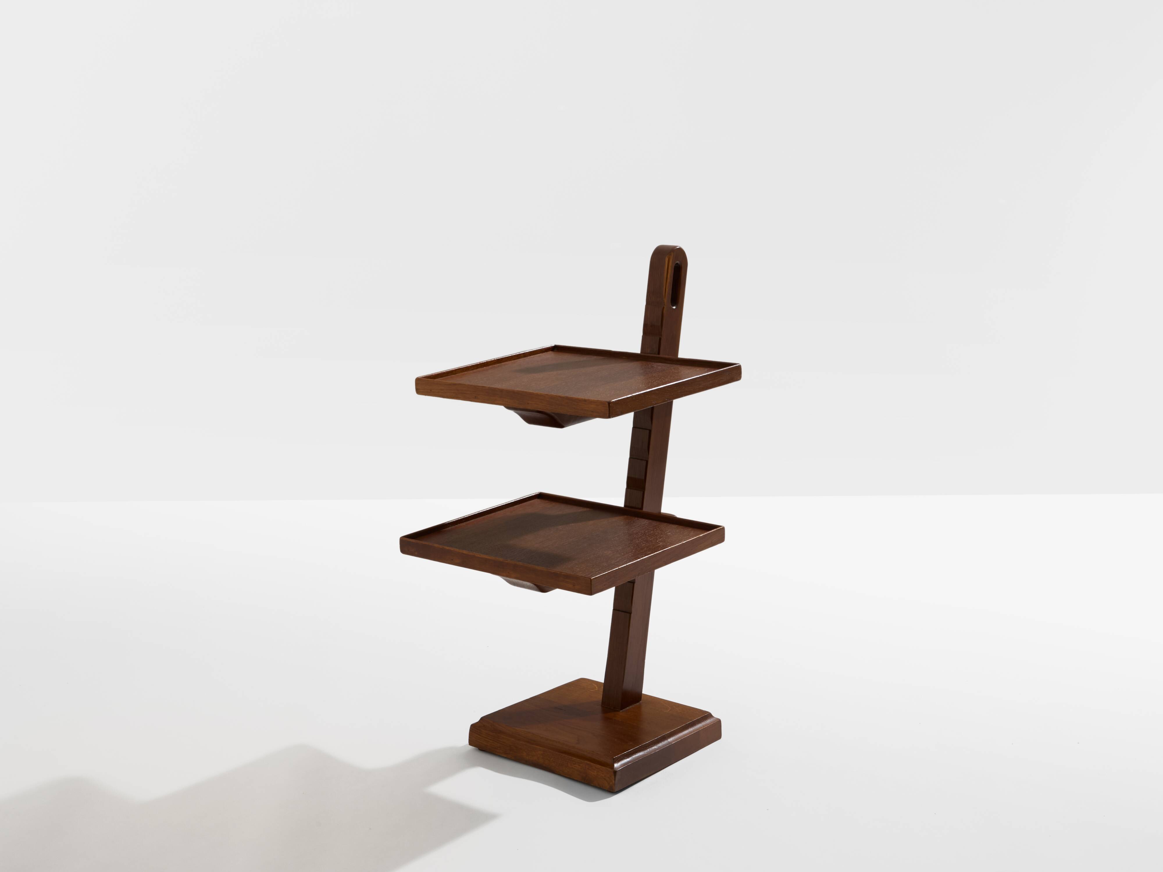 Art Deco side table, stained oak, 1940.