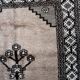 Handmade vintage Persian Gabbeh rug 111cm x 214cm, 1970s