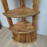 Rustic coniferous wood notch