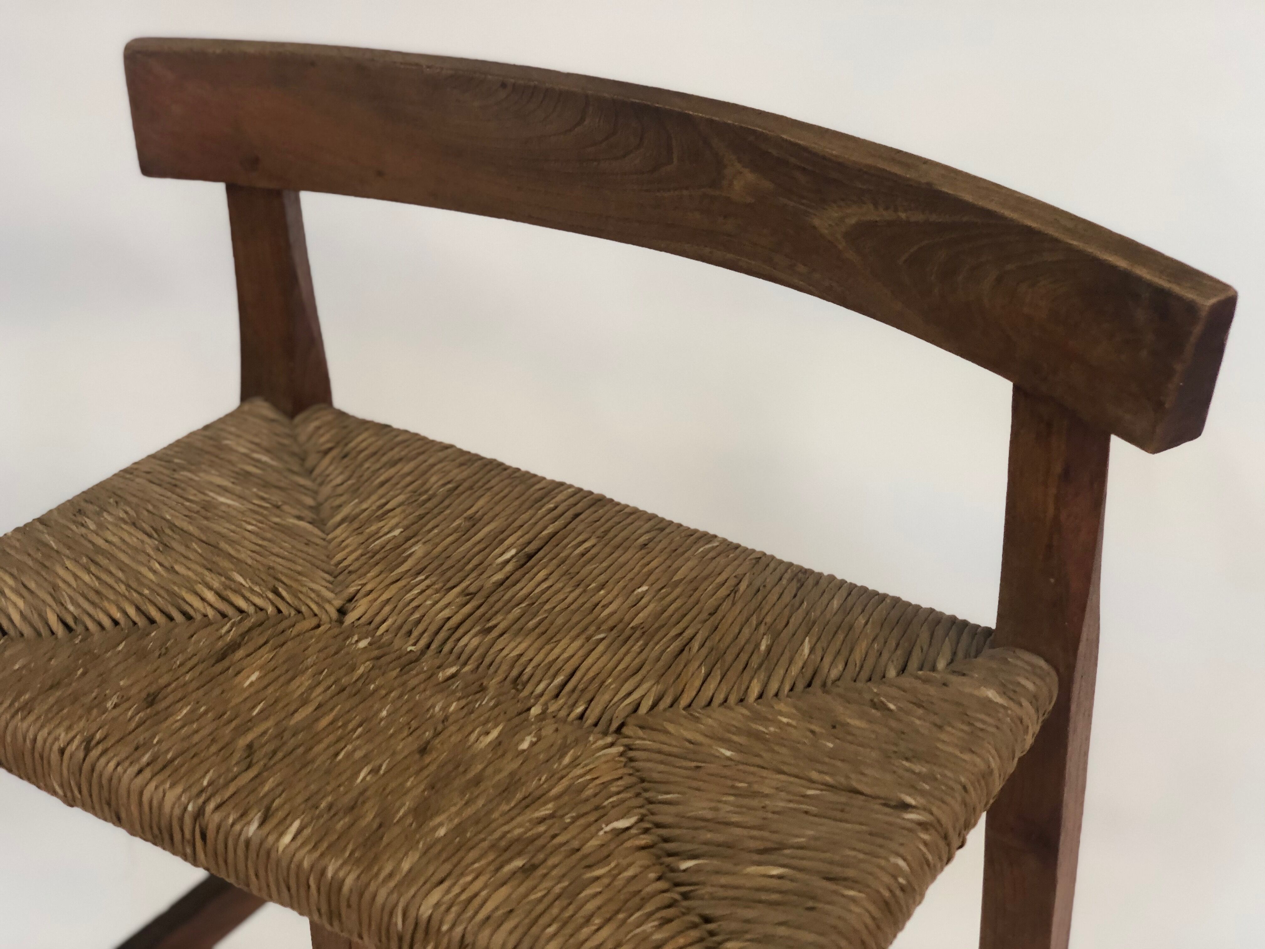 Minimalist wooden bar stool 40-50s