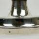 Silver-plated bronze lamp base, candlestick converted into a lamp, H. 53.5 cm