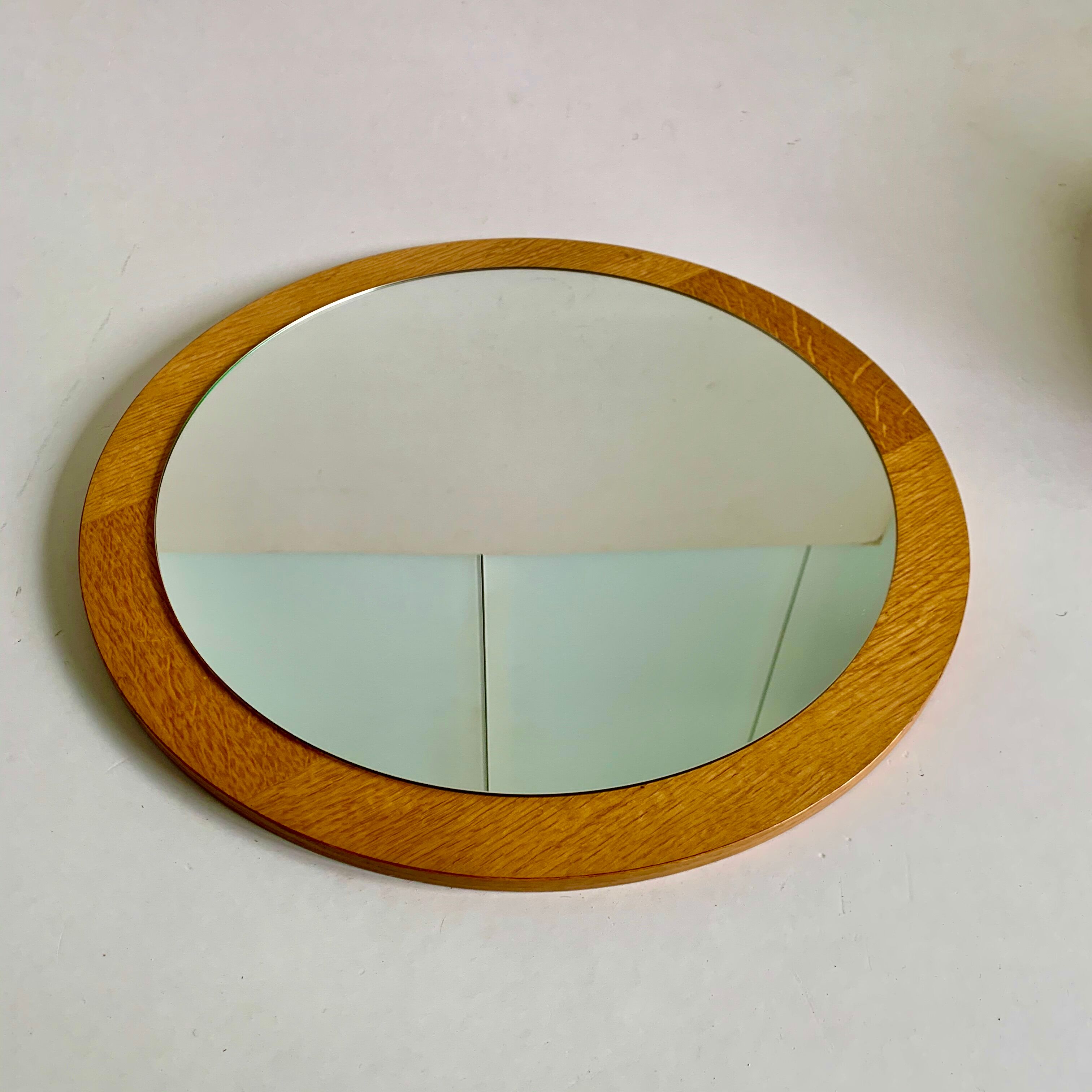 Mid-century round wall mirror, 1960