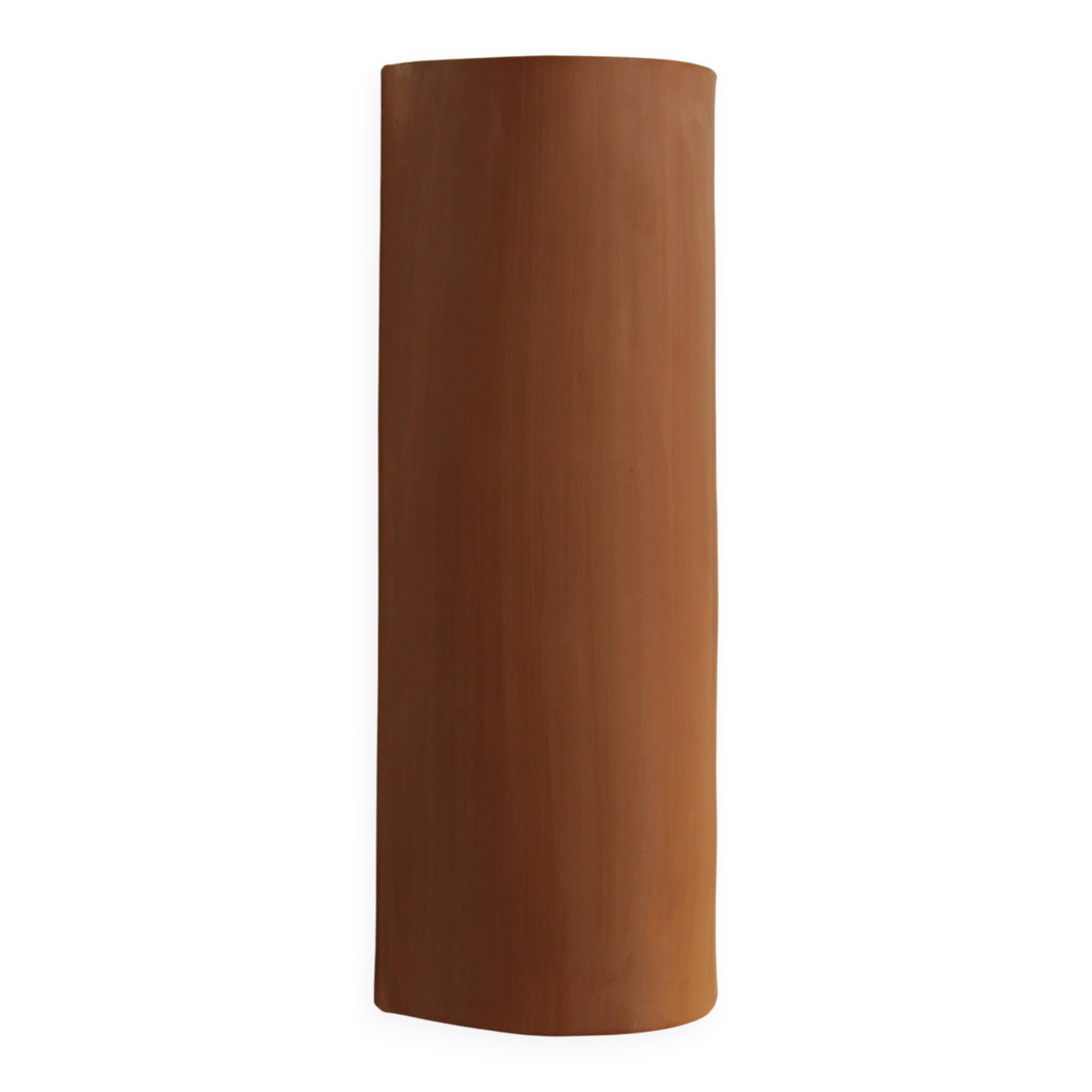 Large terracotta wall light