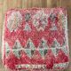 Moroccan Berber pouf colored in Terracotta wool