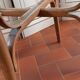Curved wood bistro chair