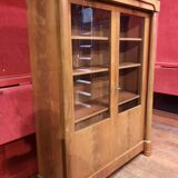 2-door mahogany empire style showcase