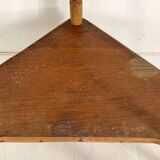 Small vintage rattan corner shelf 60's