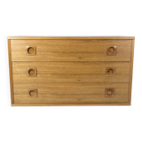 Wall-Mounted Chest Of Drawers Made In Rosewood By Albert Hansen From 1960s