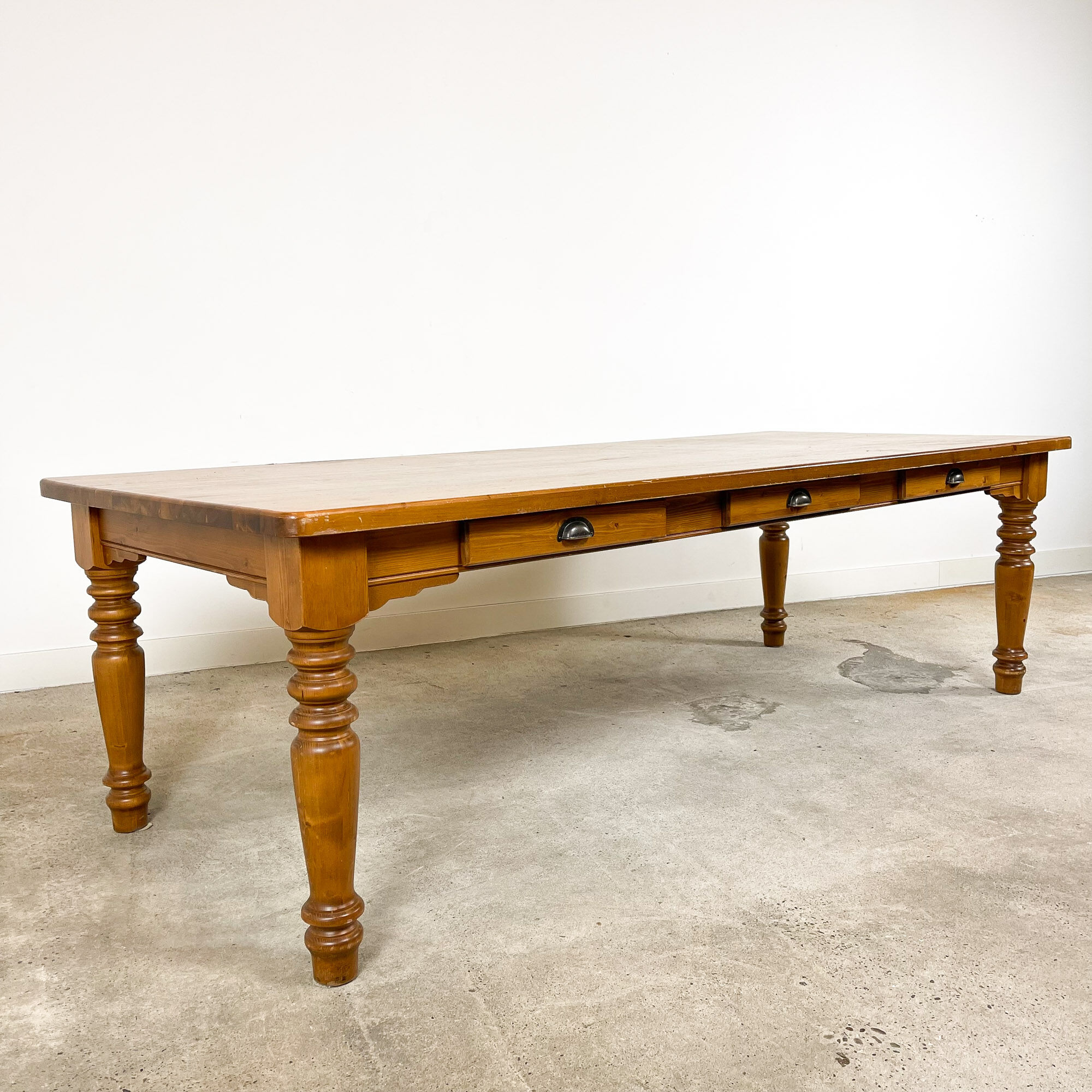 Country house wooden dining table