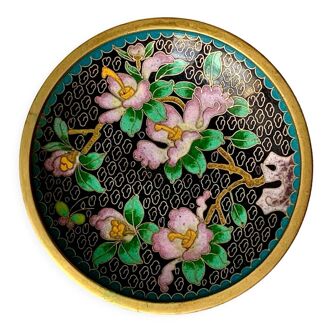 Ancien vide poche  en émail cloisonné vintage