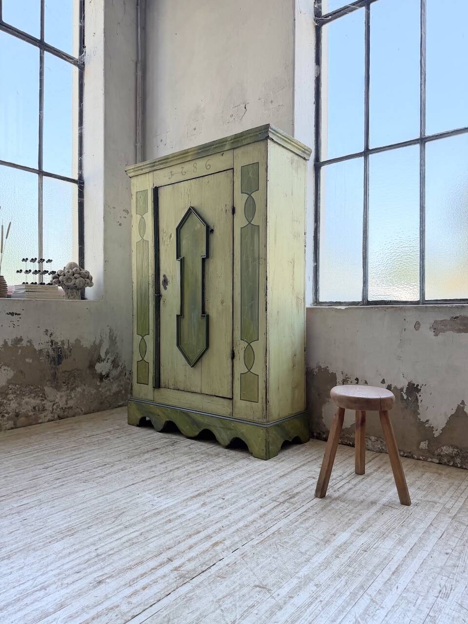 Armoire polychrome alsacienne 1800