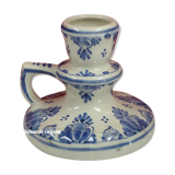 Delft earthenware candlestick
