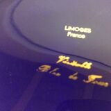 Blue and gold limoges porcelain box