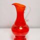 Vintage mid-century artistic glass pot "SCARF"