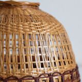 Vintage wicker pendant lamp