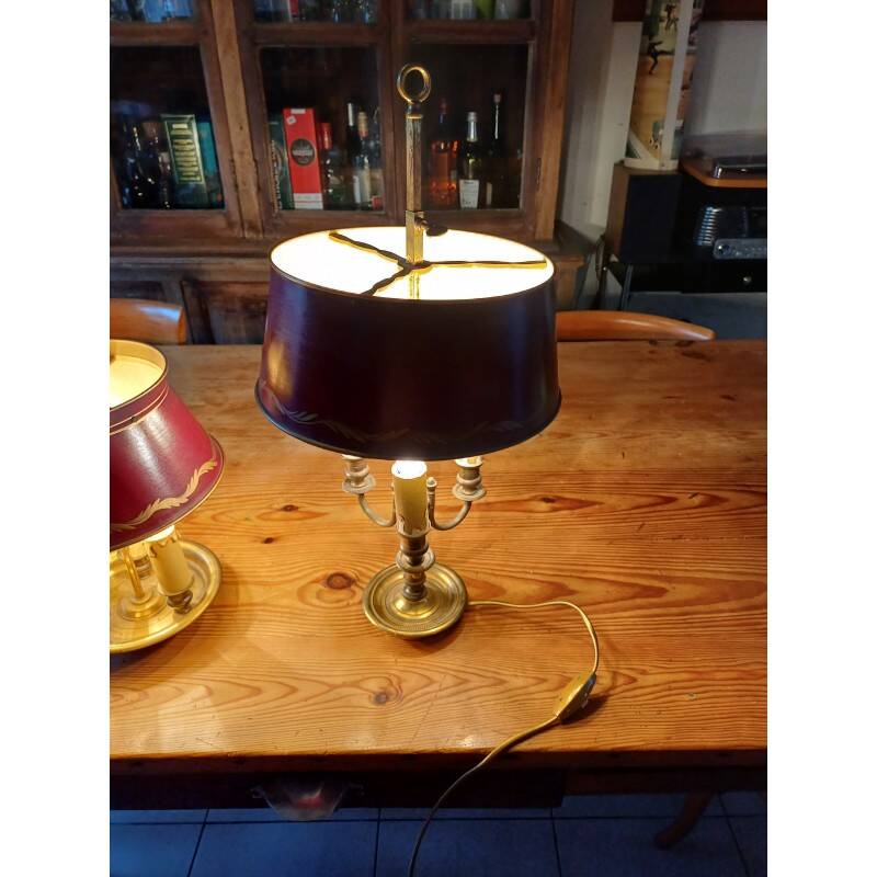 2 Empire style bouillotte lamps