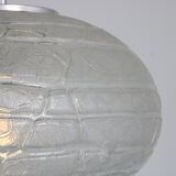 Suspension en verre des années 1960 par Doria Leuchten, Allemagne