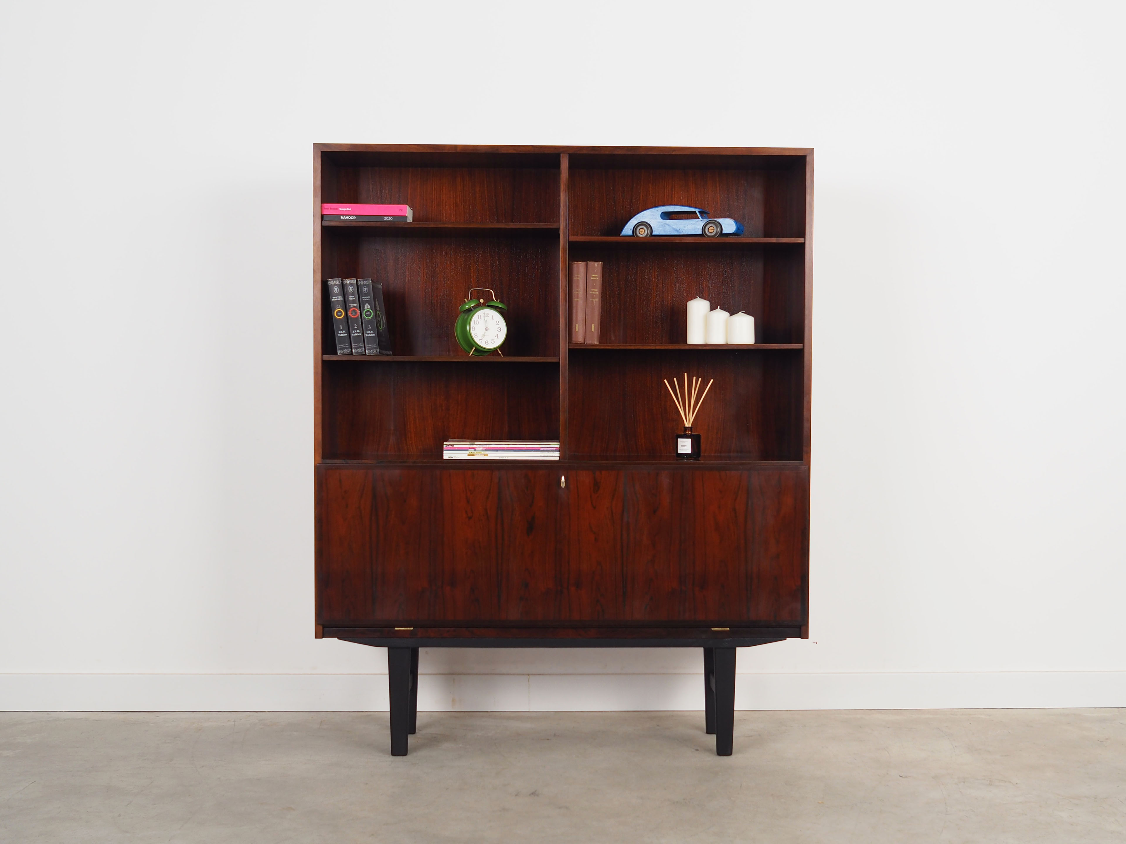 Rosewood bookcase, danish design, 1960s, manufactured by omann jun