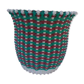 Scoubidou pot cover