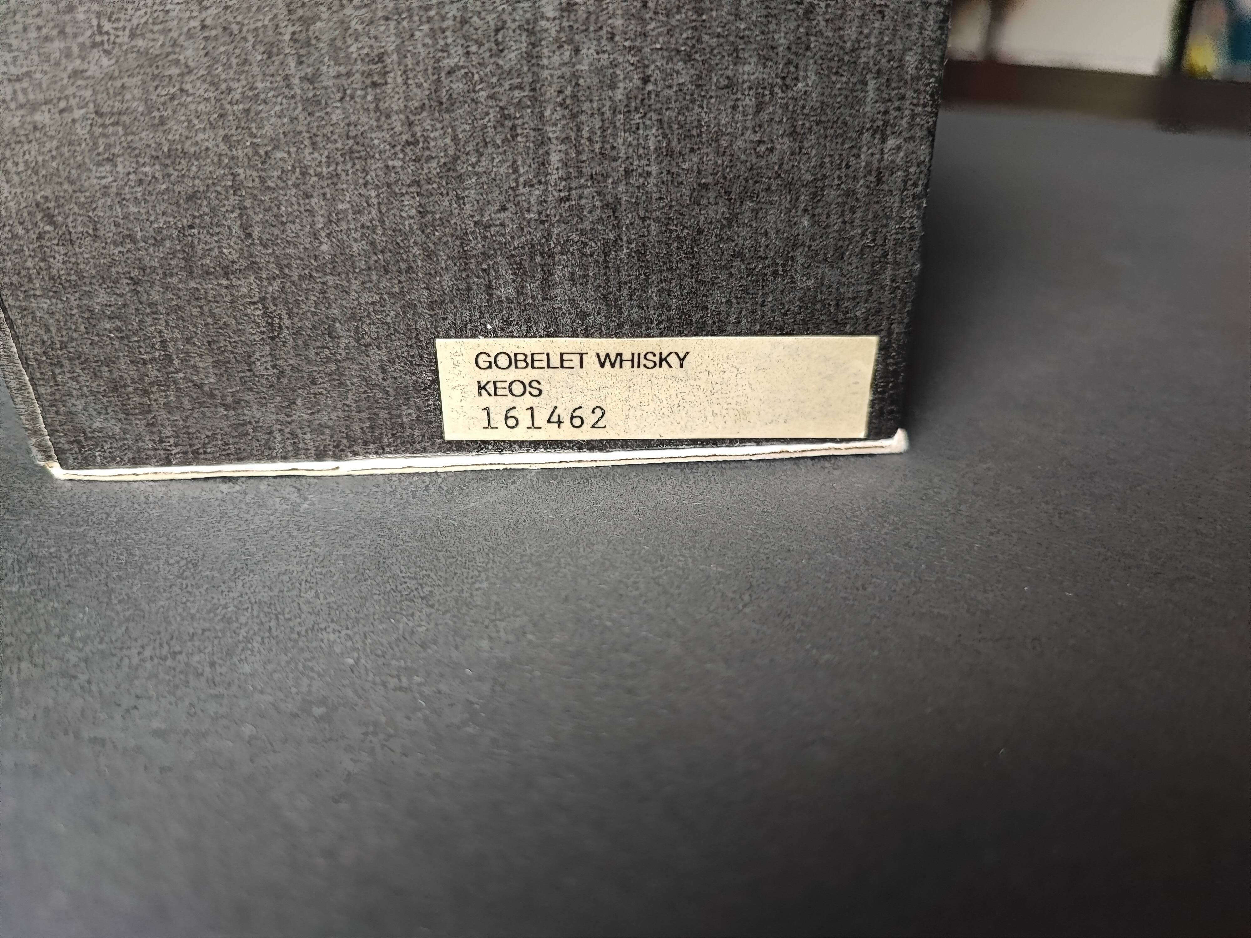 2 Sèvres crystal whisky glasses, KEOS model