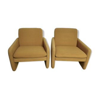 Pair of Steiner mini club armchairs 60s