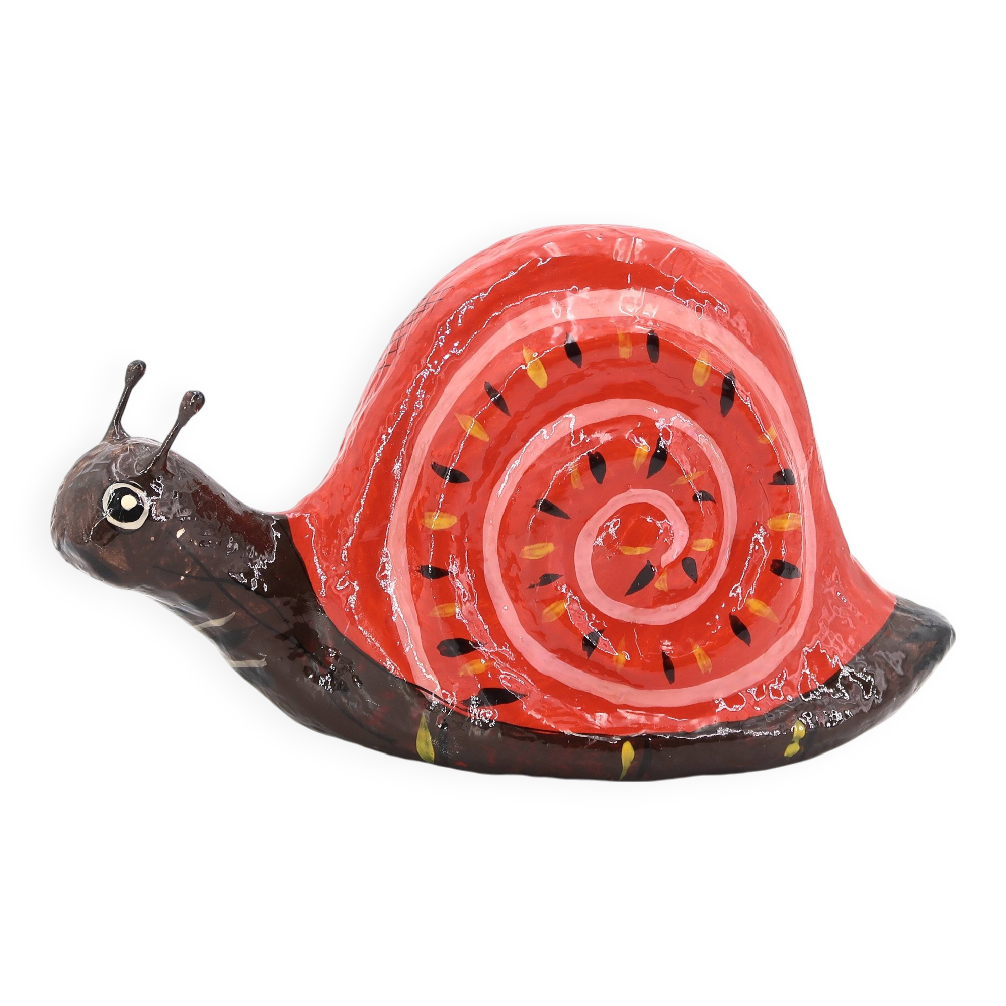 Mexican snail signed Ramino Cross y Leon, 1970s