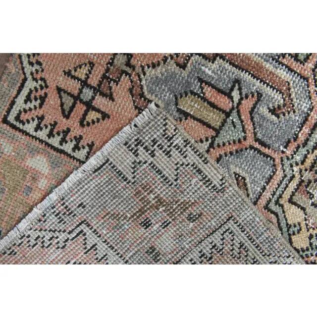 1970s Turkish Oushak Handmade Wool Cotton Orange Runner Rug 78x327