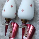 Pair of wall lights from the 1950s/1960s