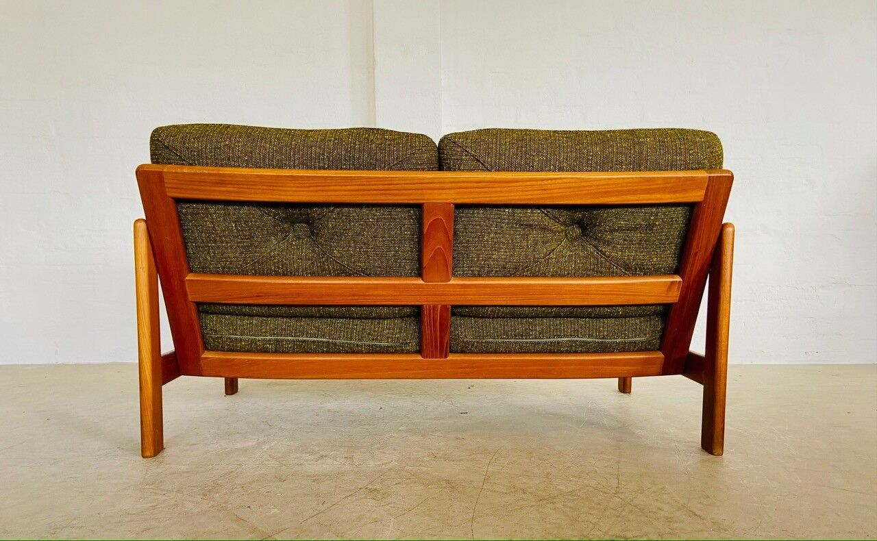 Canapé 2 personnes vintage rétro danois du milieu du siècle par Arne Wahl Iversen 1970
