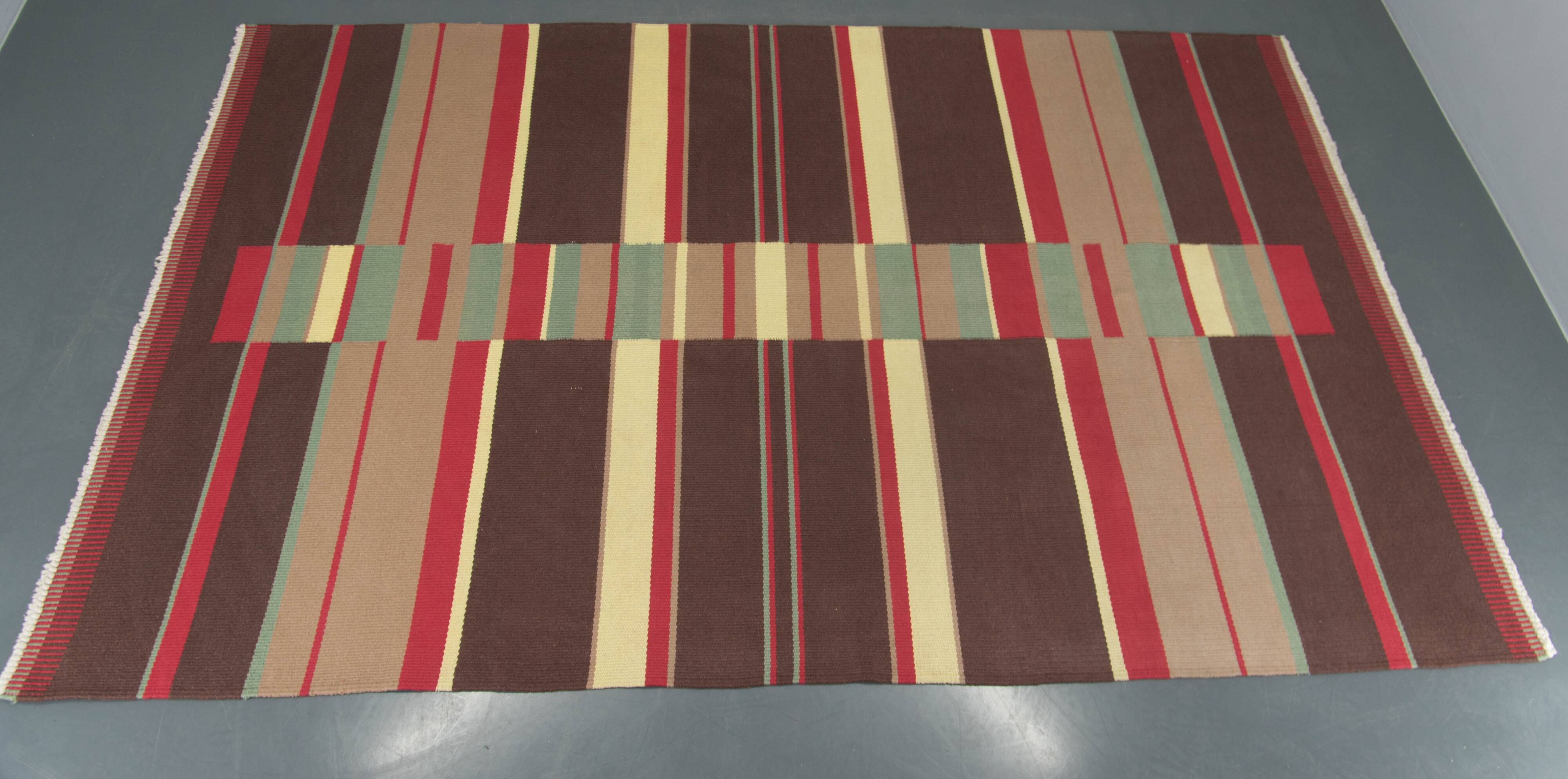 Rare Abstract Modernist Carpet by Antonin Kybal, 1948