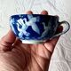 Japanese tea set in fine porcelain with crane motif
