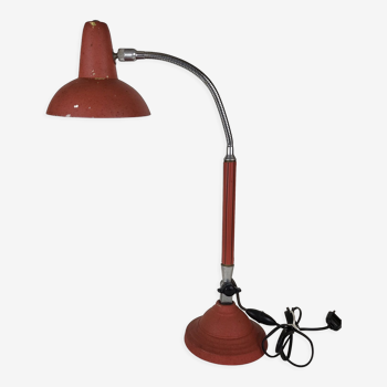 Lampe de bureau flexible super chrome années 50-60