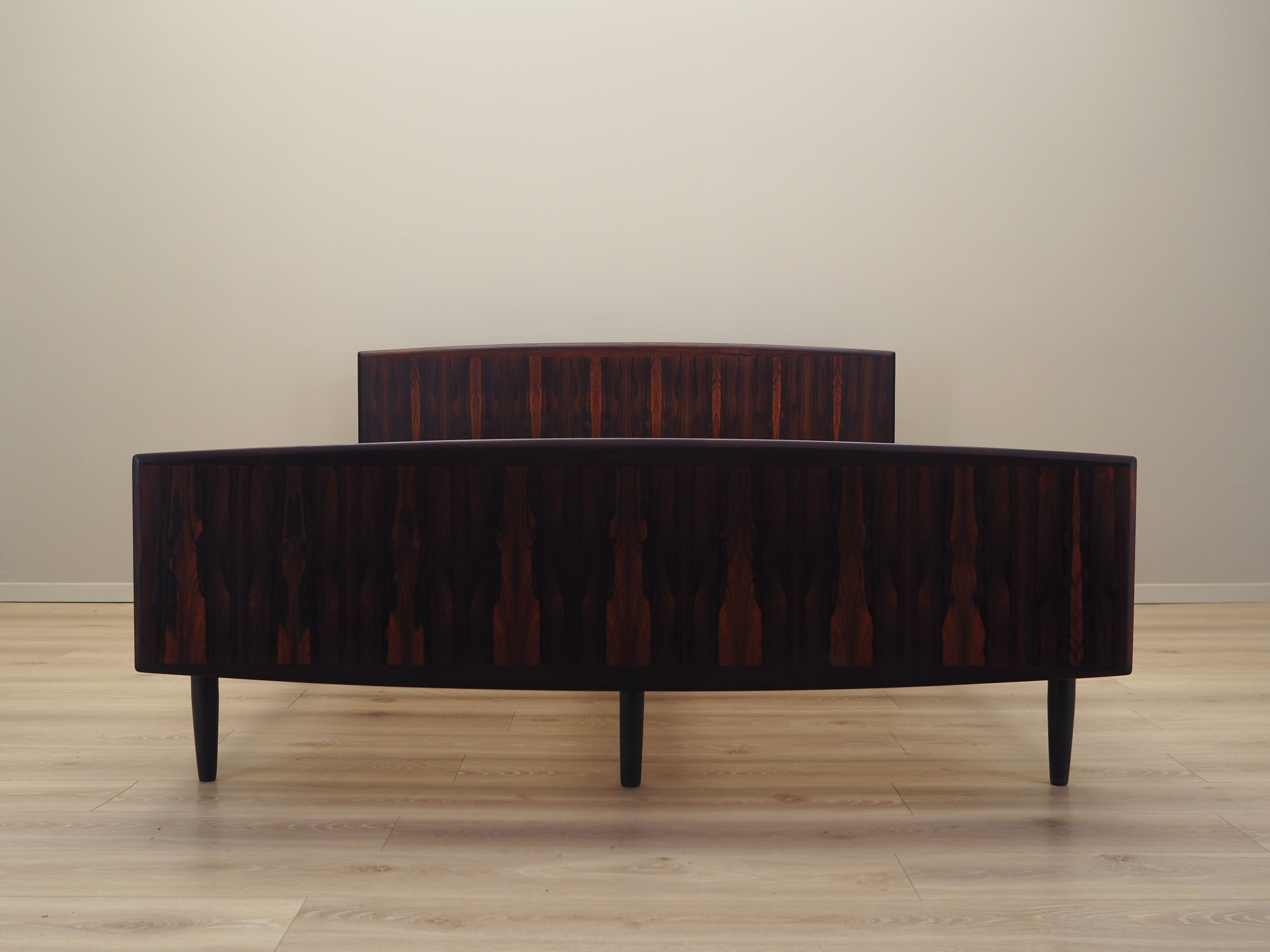 Rosewood bed, Danish design, 1970s, manufactured by Omann Jun