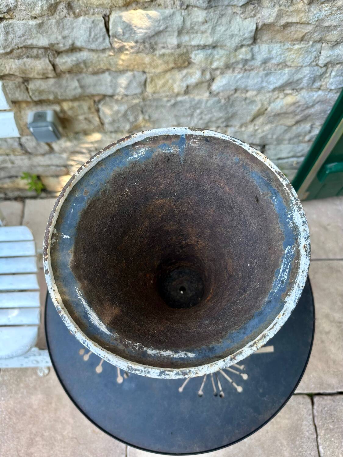 Dutch cast iron vase