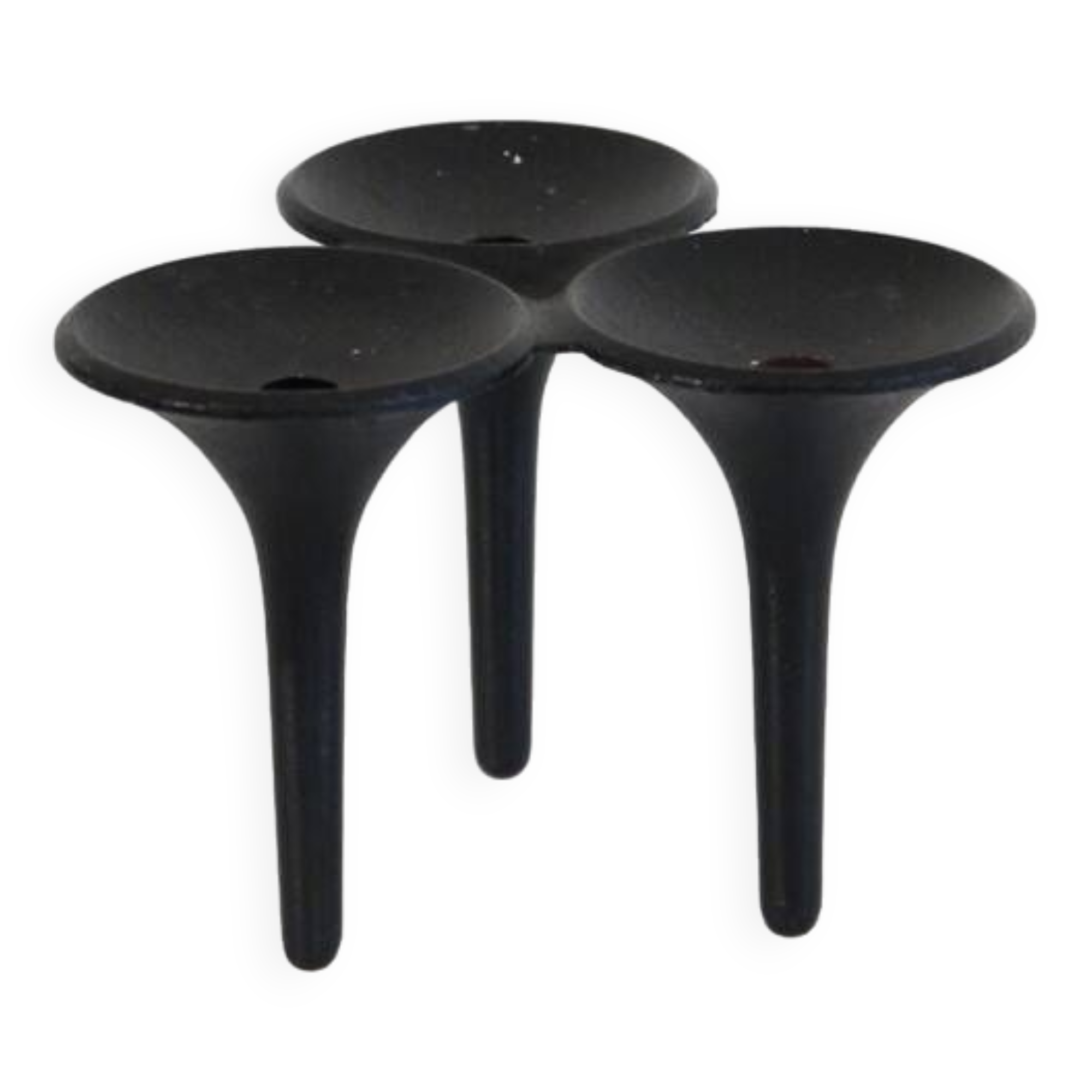 Scandinavian cast iron candle holder by Christer Holmgren