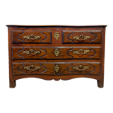 18th century Louis XIV period chest of drawers in solid walnut