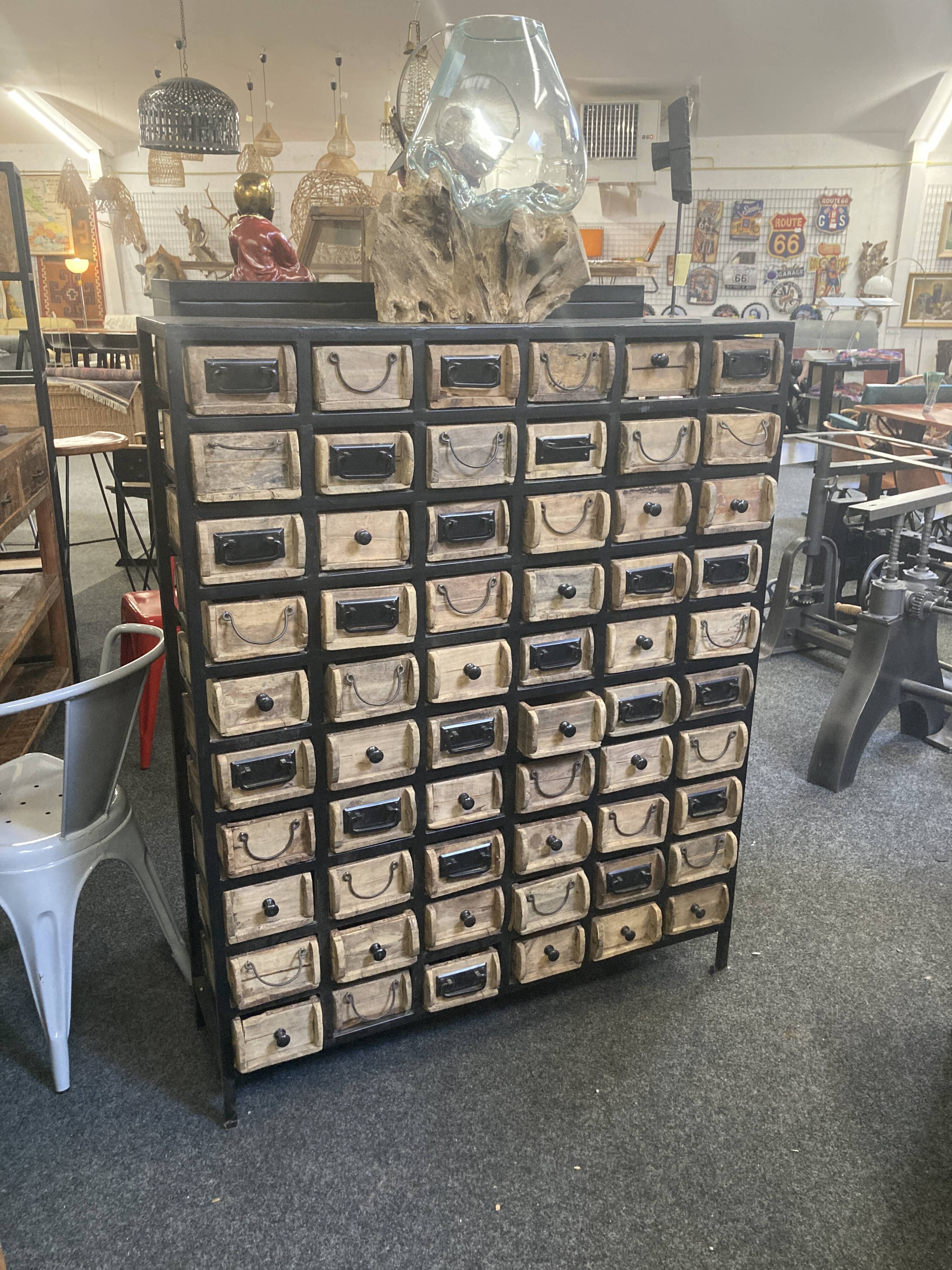Furniture 60 drawers industrial style